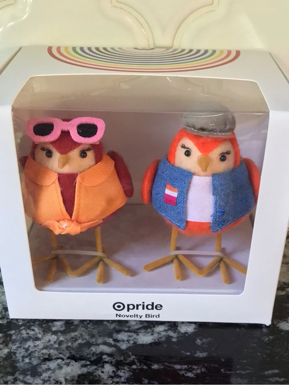 Target Featherly Friend PRIDE Mini Birds 2025 LGBTQIA 2 Pk GAL & PAL SEALED